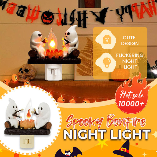 👻 Glimsea™ Spooky and Cute Bonfire Ghost Night Light