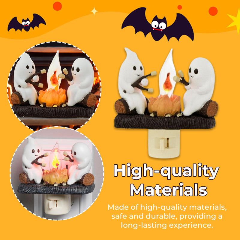 👻 Glimsea™ Spooky and Cute Bonfire Ghost Night Light