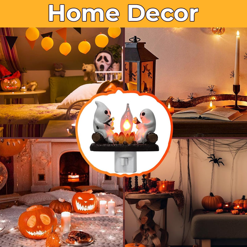 👻 Glimsea™ Spooky and Cute Bonfire Ghost Night Light