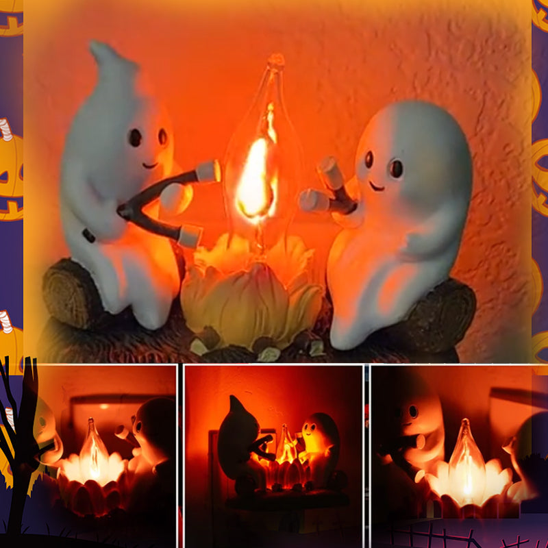 👻 Glimsea™ Spooky and Cute Bonfire Ghost Night Light