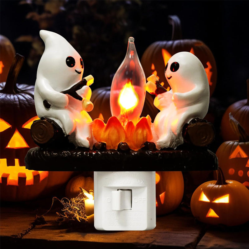 👻 Glimsea™ Spooky and Cute Bonfire Ghost Night Light