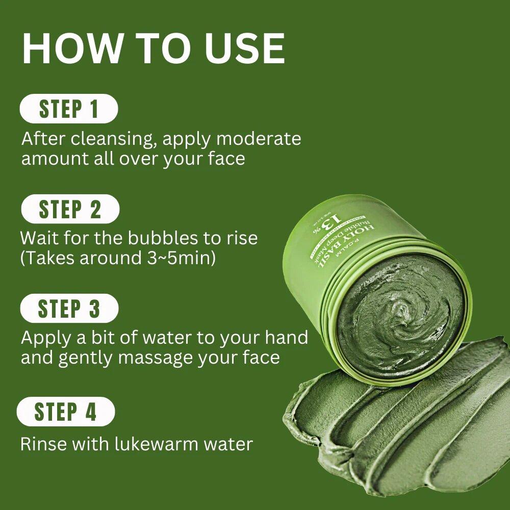 Glimsea™ Holy Basil Bubble Deep Mask